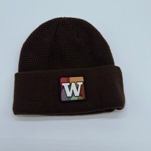Adidas Washington Huskies Beanie Brown Knit‎ Cuffed Winter Hat OSFA Sample